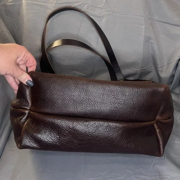Portland Leather, Cold Brew Tote Bag NWT, with Alpine Bag, Dopp Keychain, Scarf - Picture 6 of 14
